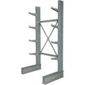 Global Industrial Single Sided Medium Duty Cantilever Rack Starter, 2" Lip, 48"Wx33"Dx96"H