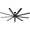 72" Industrial Ceiling Fan, 6 Speeds with Controller, Matte Black