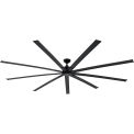96" Industrial Ceiling Fan, 6 Speeds with Controller, Matte Black