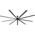 108" Industrial Ceiling Fan, 6 Speed with Control, Matte Black