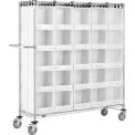 Global Industrial Stock Picking Truck, 50 Cells, 60&quot;L x 18&quot;W x 69&quot;H, White