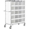 Global Industrial Stock Picking Truck, Back To Back, 40 Cells, 48&quot;L x 24&quot;W x 69&quot;H, White