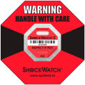 SpotSee&#153; ShockWatch&#174; 2 Serialized Framed Impact Indicators, 50G Range, Red, 50/Box - Pkg Qty 2