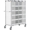 Global Industrial Stock Picking Truck, Single Sided, 20 Cells, 48&quot;L x 24&quot;W x 69&quot;H, White