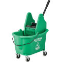38 Qt. Mop Bucket And Wringer Combo with Down Press, Green
