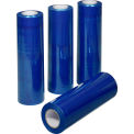 Global Industrial Stretch Wrap, Cast, 80 Gauge, 18"Wx1500'L, Blue Tint - Pkg Qty 4