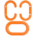 Mr. Chain Plastic Master Link, 2&quot; Link, Safety Orange, 10/Pack