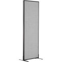 24-1/4"W x 96"H Freestanding Office Partition Panel, Gray