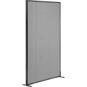 36-1/4"W x 96"H Freestanding Office Partition Panel, Gray