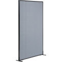 36-1/4"W x 96"H Freestanding Office Partition Panel, Blue