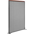 48-1/4&quot;W x 97-1/2&quot;H Deluxe Freestanding Office Partition Panel, Gray