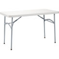 Global Industrial Plastic Folding Table, 48&quot; x 24&quot;, White