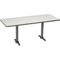 Counter Height Restaurant Table, Gray, 72&quot;L x 30&quot;W x 36&quot;H