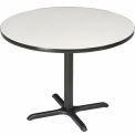 Round Counter Height Restaurant Table, Gray, 36&quot;W x 36&quot;H