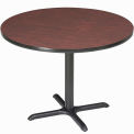 Round Counter Height Restaurant Table, Mahogany, 36&quot;W x 36&quot;H