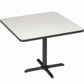 Square Counter Height Restaurant Table, Gray, 36&quot;W x 36&quot;H