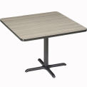 Square Counter Height Restaurant Table, Charcoal, 36&quot;W x 36&quot;H