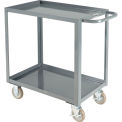 Global Industrial Steel Utility Cart w/2 Tray Shelves, 1200 lb. Capacity, 30&quot;L x 18&quot;W x 35&quot;H