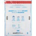 Global Industrial FraudStopper Tamper Evident Deposit Bag, 15"W x 20"H, Clear, 100/Pack