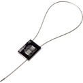 Global Industrial Metal Cable Seal, 1/16"x12"L, Black, 50/Pack