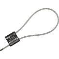 Global Industrial Metal Cable Seal, 1/8"x12"L, Black, 50/Pack