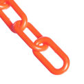 Mr. Chain Heavy Duty Plastic Barrier Chain, HDPE, 2&quot;x500', 54mm, Traffic Orange