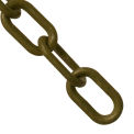 Mr. Chain Heavy Duty Plastic Barrier Chain, HDPE, 2&quot;x500', 54mm, Gold
