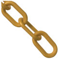 Mr. Chain Plastic Barrier Chain, HDPE, 1.5&quot;x500', #6, 38mm, Gold