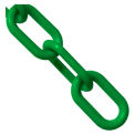 Mr. Chain Plastic Barrier Chain, HDPE, 2&quot;x100', #8, 51mm, Green