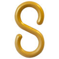 Mr. Chain S-Hook, Acetal Copolymer, 2&quot;, Gold, 10/Pk