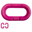 Mr. Chain Master Link, Acetal Copolymer, 2&quot;, Pink, 10/Pk