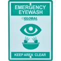 Global Industrial Emergency Eyewash Station Sign, Replacement