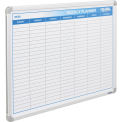 36&quot;W x 24&quot;H Weekly Calendar Whiteboard, Steel Surface