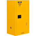 Global Industrial Flammable Cabinet, Self Close Single Door, 16 Gallon, 23&quot;Wx18&quot;Dx44&quot;H
