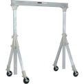 Global Industrial Adjustable Height Aluminum Gantry Crane, 12'W x 7'6"-12'H, 2000 Lb. Capacity