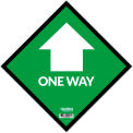 Global Industrial&#8482; Green One Way Adhesive Sign, 12&quot; Square, Vinyl