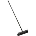 Global Industrial Fine Sweep Push Broom W/ Plastic Block & Steel Handle, 18"W - Pkg Qty 4