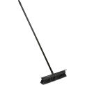 Global Industrial 18&quot;W Rough Sweep Push Broom, Plastic Block & Steel Handle - Pkg Qty 4