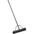 Global Industrial Rough Sweep 24&quot; Push Broom W/ Plastic Block & Steel Handle - Pkg Qty 4