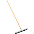 Global Industrial 24&quot; Straight Floor Squeegee With Wood Handle - Pkg Qty 4