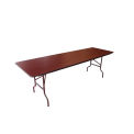 Global Industrial Folding Wood Table, 96&quot;W x 30&quot;L, Mahogany