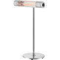 Infrared Patio Heater With Remote Control, Free Standing, 1500W, 30-3/4&quot;L