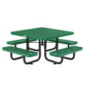 46&quot; Child Size Square Expanded Picnic Table, Green