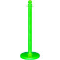 Global Industrial Plastic Stanchion Post, 40&quot;H, Safety Green