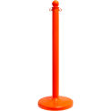 Global Industrial Plastic Stanchion Post, 40&quot;H, Safety Orange