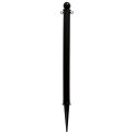 Global Industrial Plastic Ground Pole, 35&quot;H, Black