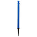 Global Industrial Plastic Ground Pole, HDPE, 35&quot;H, Blue