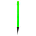 Global Industrial Plastic Ground Pole, 35&quot;H, Safety Green