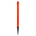 Global Industrial Plastic Ground Pole, 35&quot;H, Safety Orange