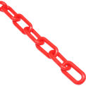 Global Industrial Plastic Chain Barrier, 1-1/2"x50'L, Red